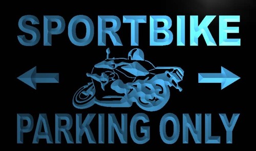 Sport bike Parking Only Neon Light Sign